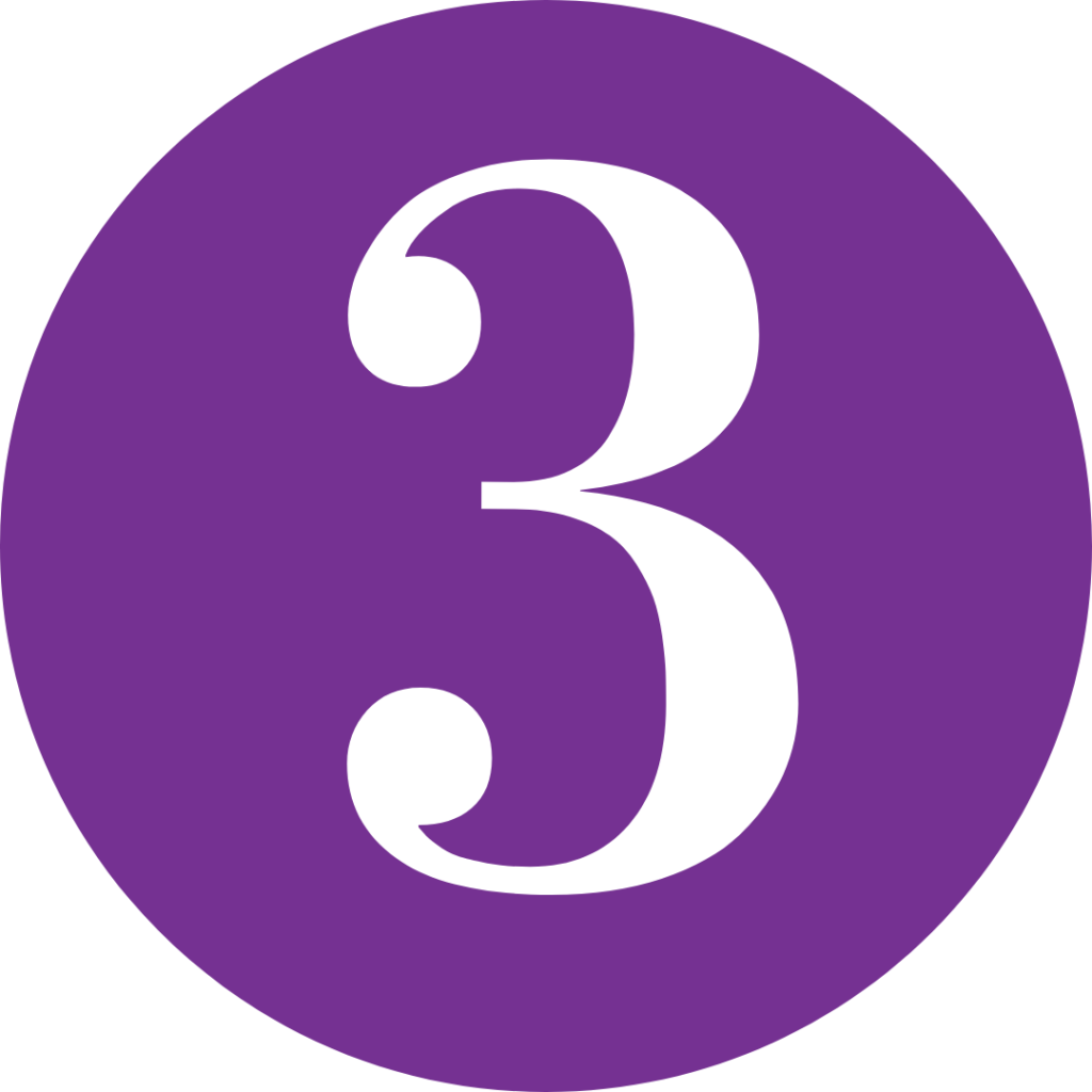 Illustration of numeral 3